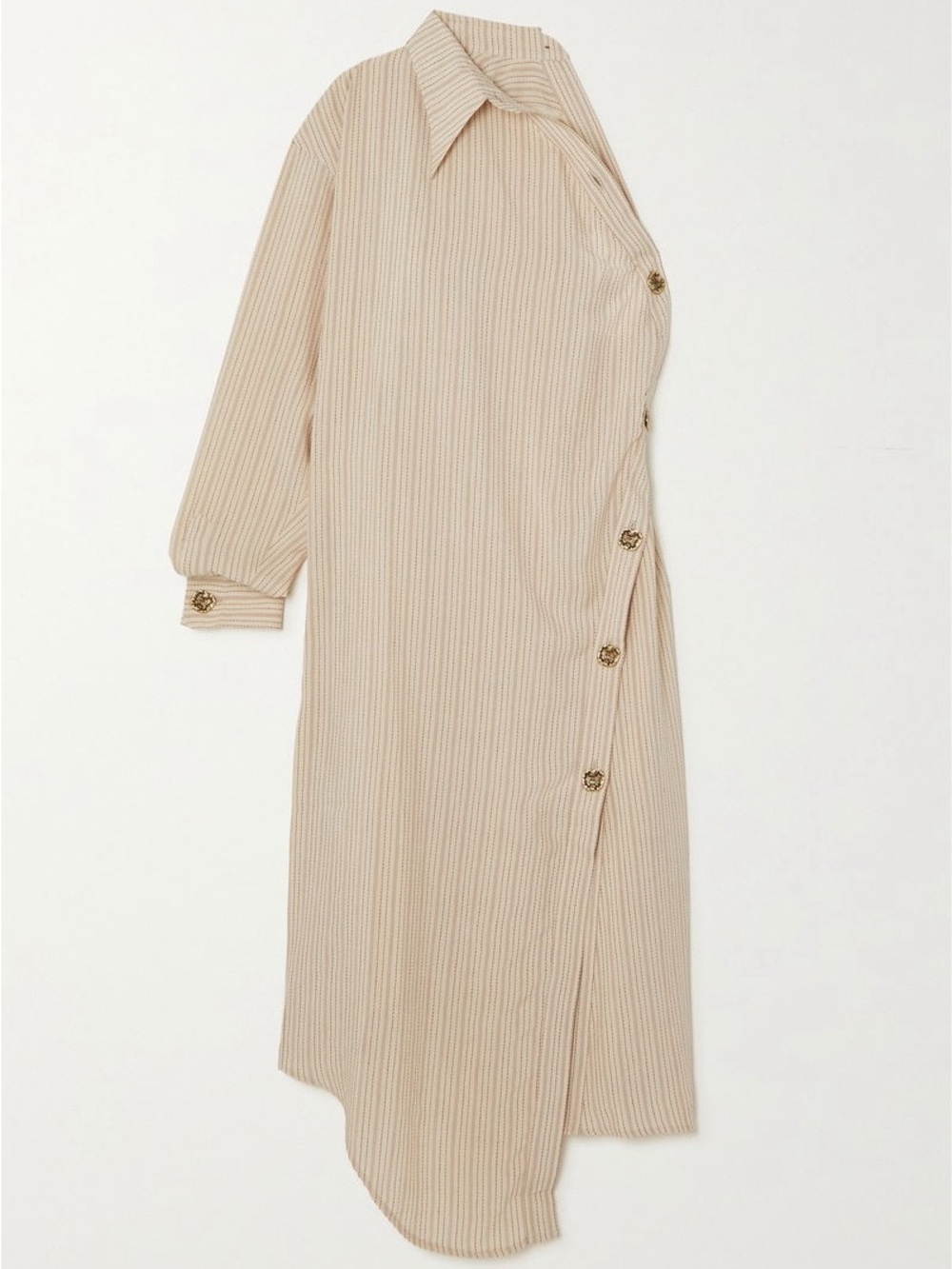 Acne One-Shoulder Beige Dress